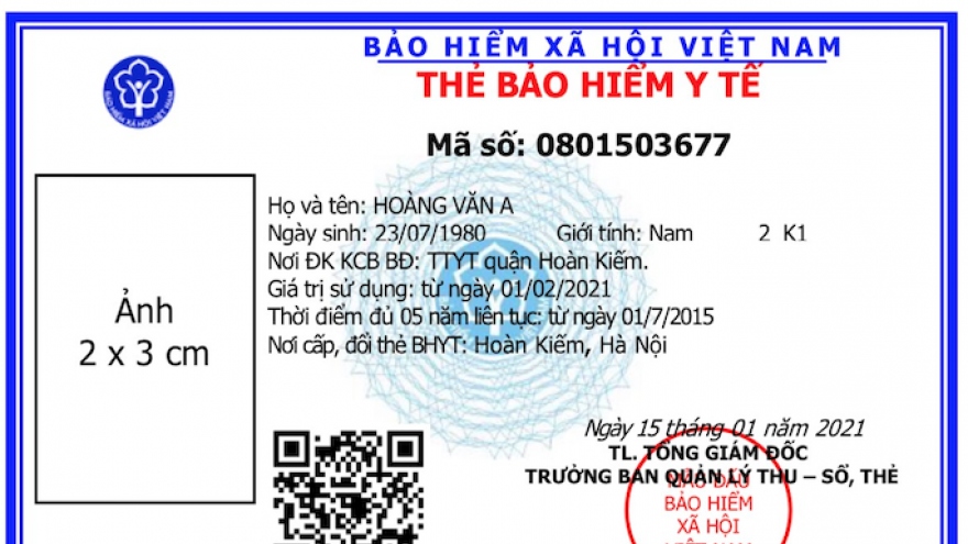 Mẫu thẻ BHYT mới vừa được BHXH Việt Nam ban hành